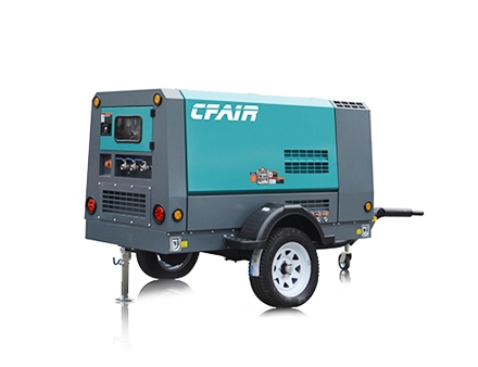 CF120MI-7 7 Bar 120CFM Diesel Construction CFAIR Compressor with Jack Hammer