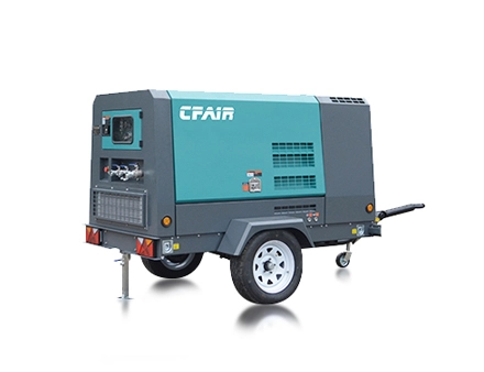 185 CFM Air Compressor Towable-ISUZU Turbocharged CF185MI-8 Diesel Compressor