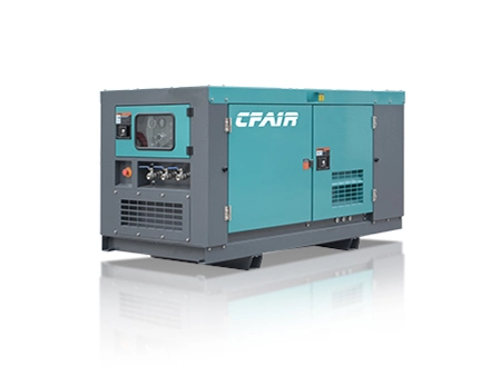 CF265BI-7 Skid Mounted 265CFM 7 Bar Diesel Engine Powered CFAIR Screw Air Compressor