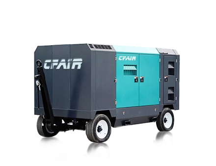 CF830MK-10.5 830 CFM 10.5 Bar Diesel Air Compressor With Trailer