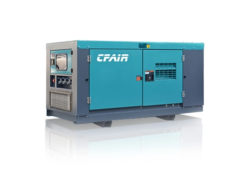 Skid Mounted Air Compressor 190CFM 7 Bar CF190BCI-7 ISUZU with AC Function