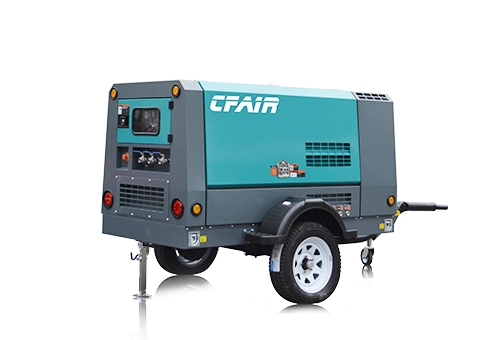 CF120MY-7 CFAIR 120CFM Mobile Diesel Engine Screw Air Compressor For Mining