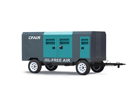 CFOF150M-8.8 150 CFM OIL FREE Diesel Compressor Portable Type  with EPA T4F/EV Stage V Emission Standard