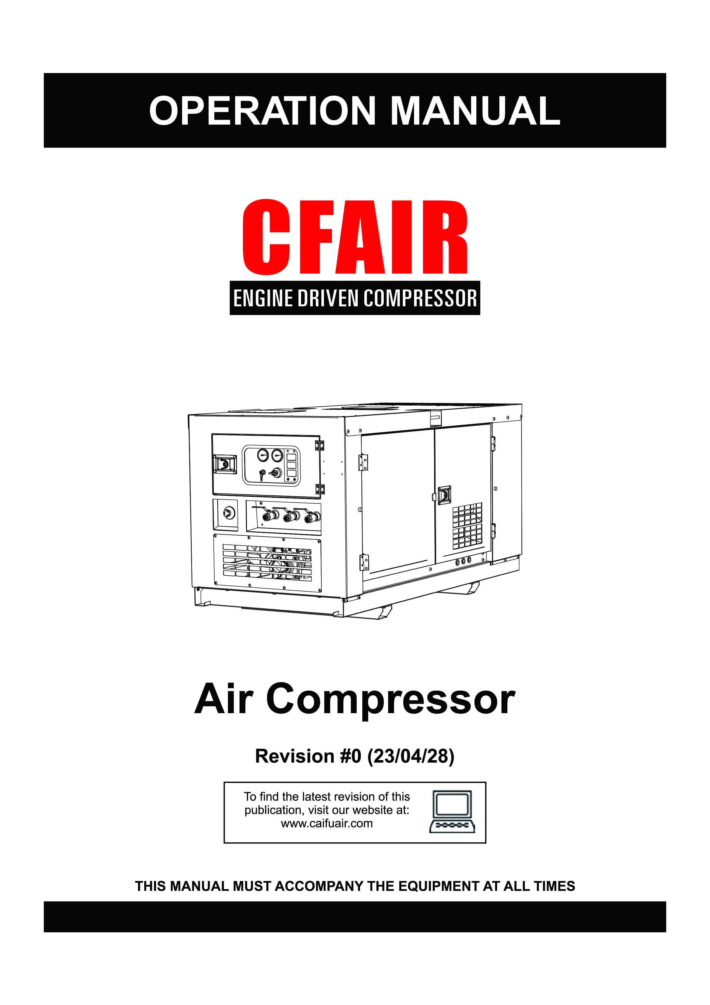 OPERATE MANUAL-BOX TYPE AIR COMPRESSOR