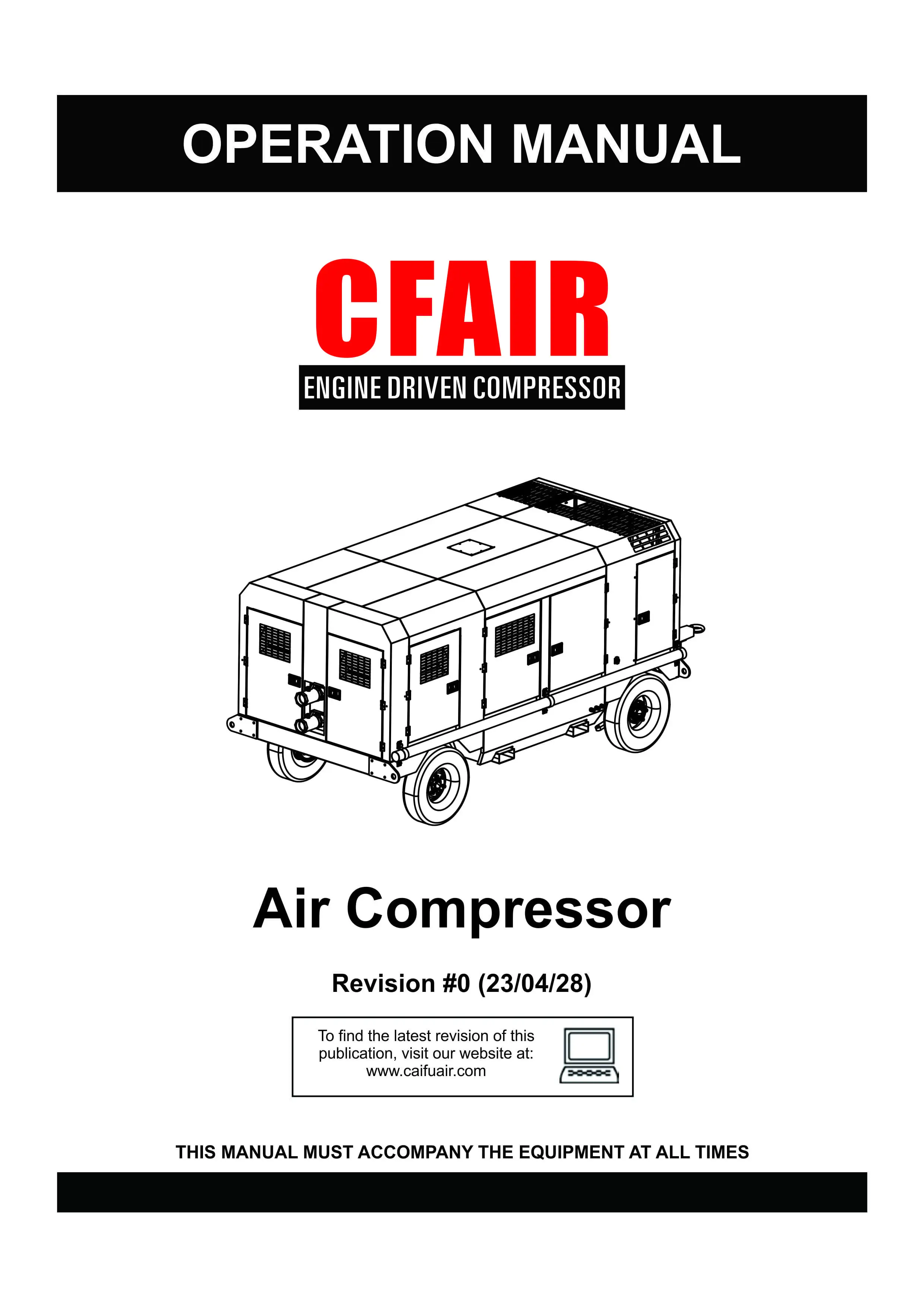 OPERATE MANUAL-OIL FREE DIESEL AIR COMPRESSOR