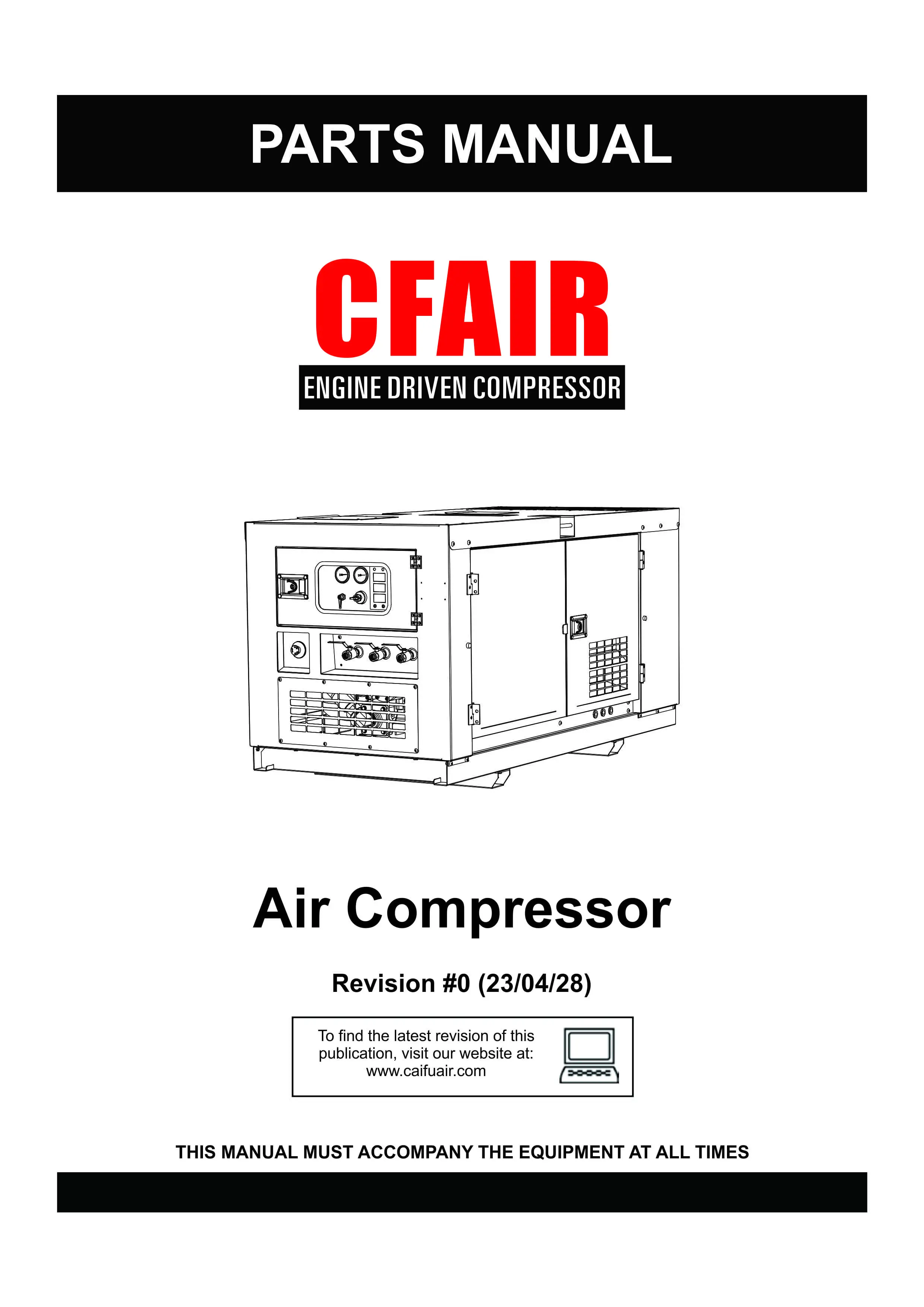 PARTS MANUAL-BOX TYPE AIR COMPRESSOR