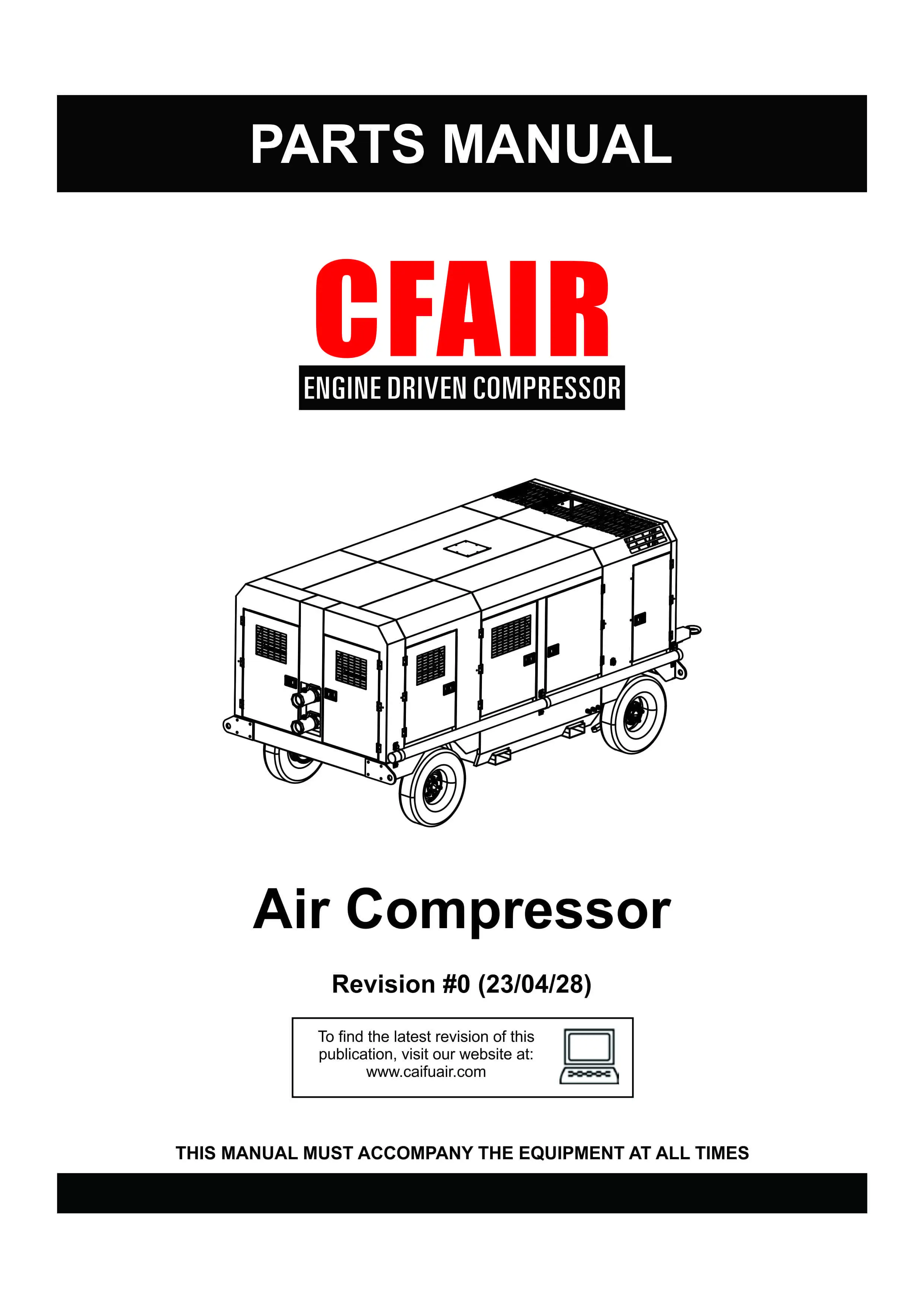 PARTS MANUAL-OIL FREE DIESEL AIR COMPRESSOR