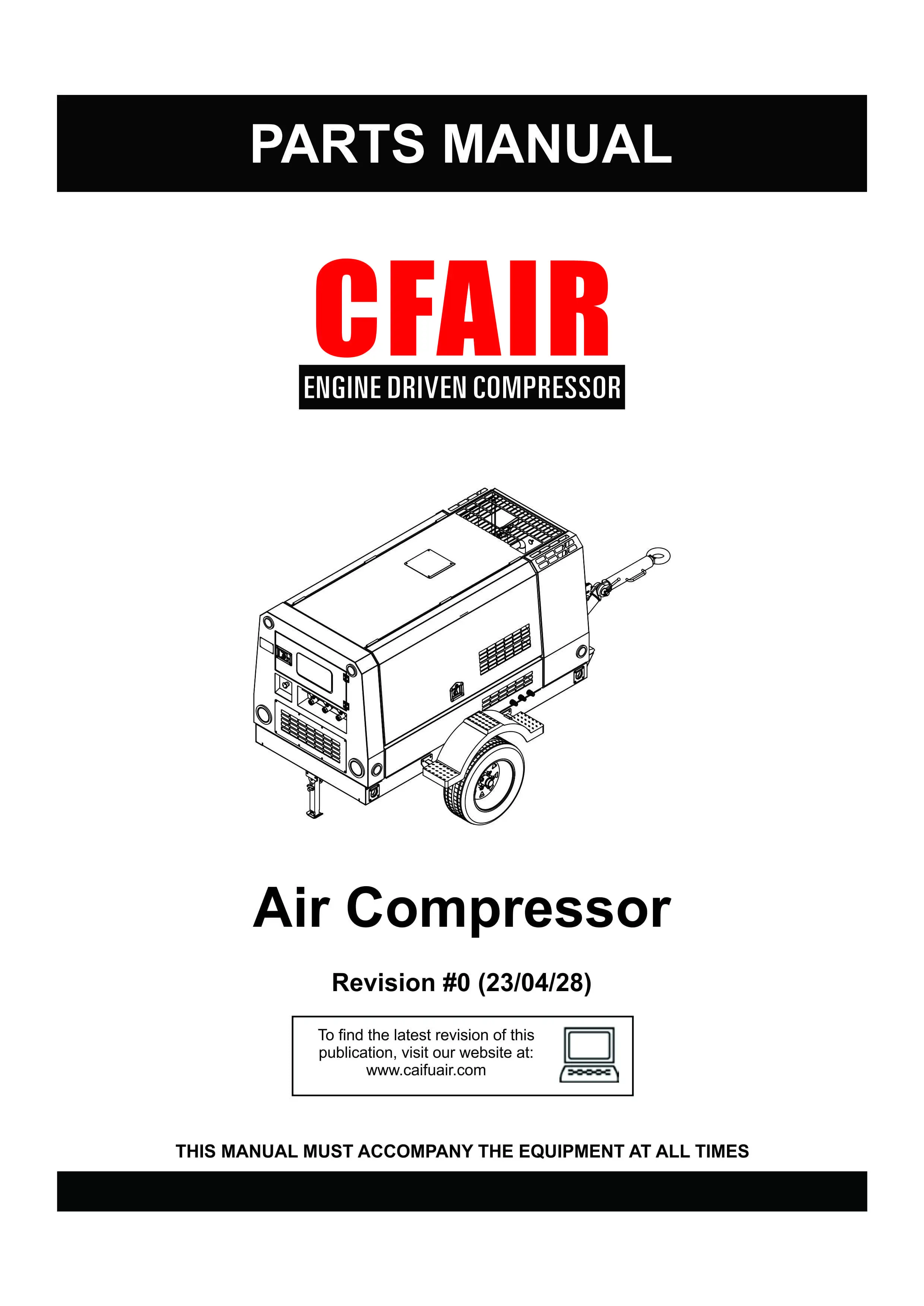 PARTS MANUAL-PORTABLE AIR COMPRESSOR