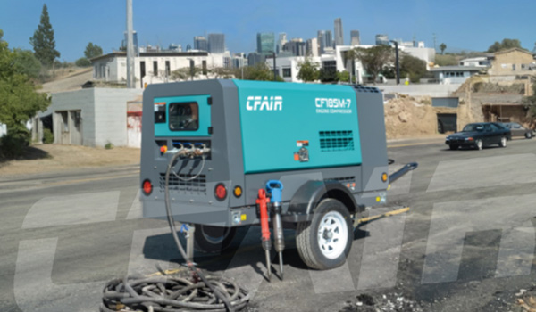 CFAIR portable diesel air compressor helps engineering projects all over Mexico