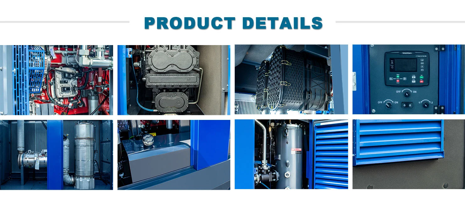 1150cfm-25 High Pressure Portable Diesel Air Compressor